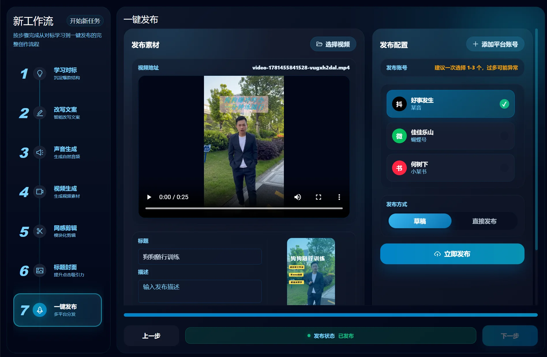 轻语IP智能体 - 多平台一键发布